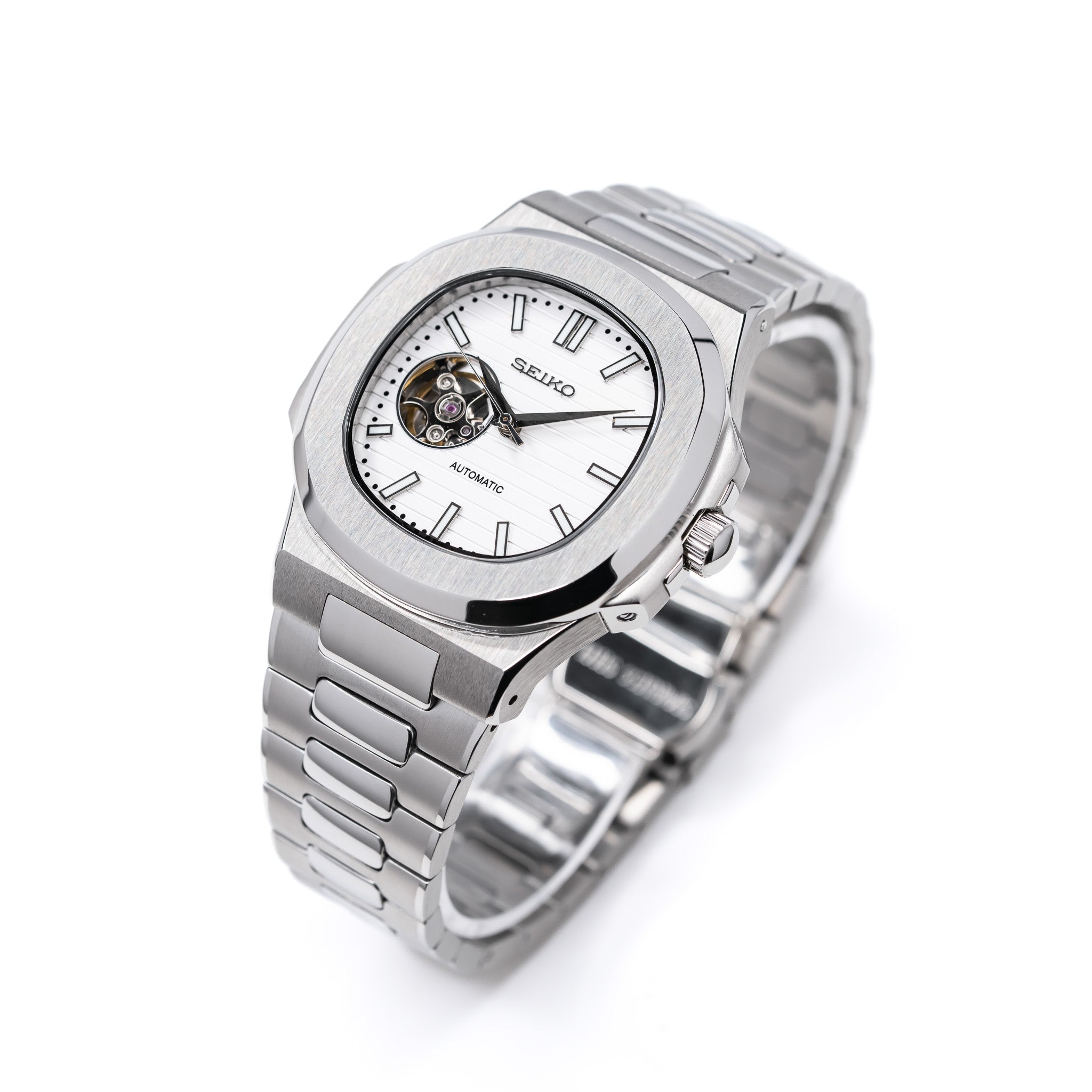 Square Striped White