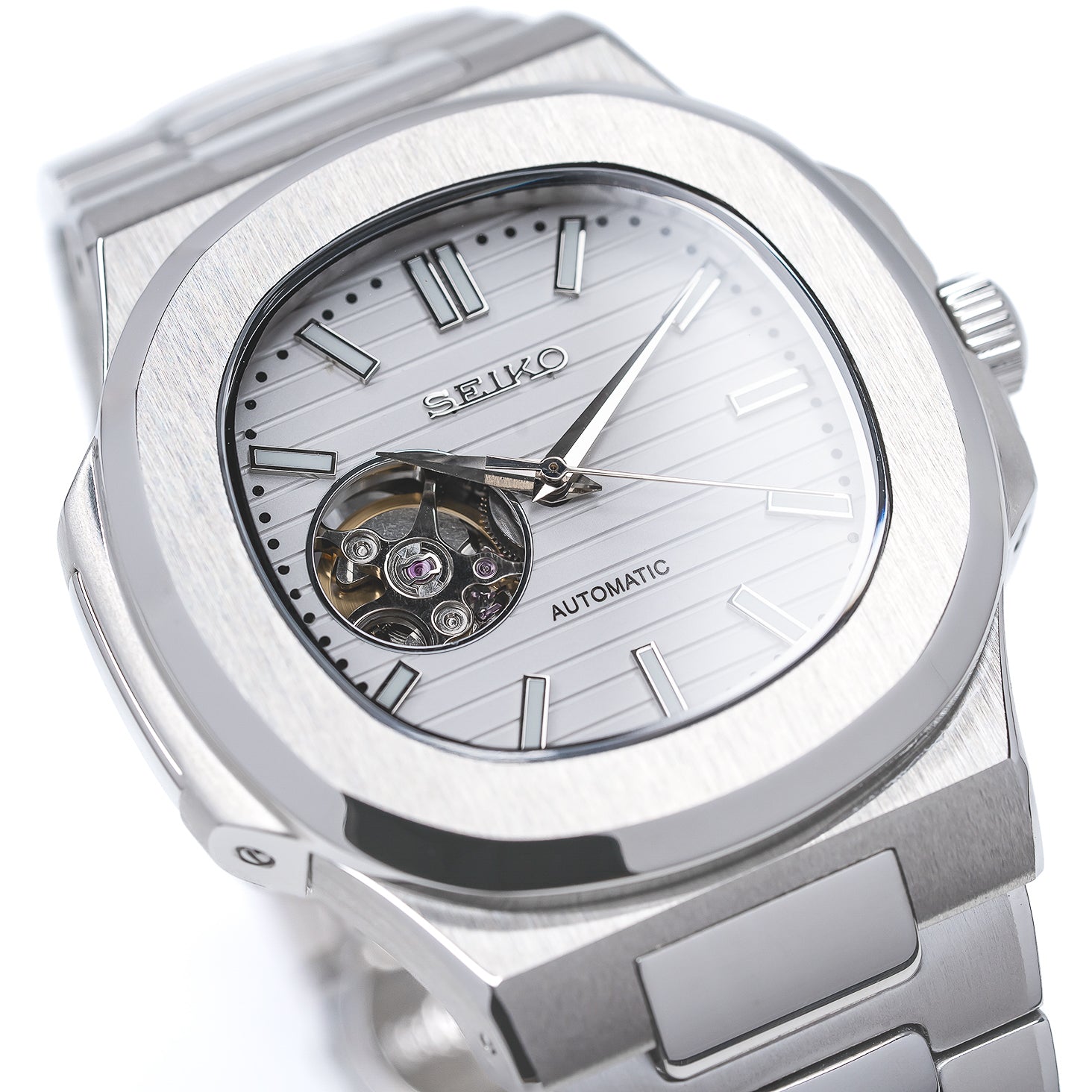 Square Striped White