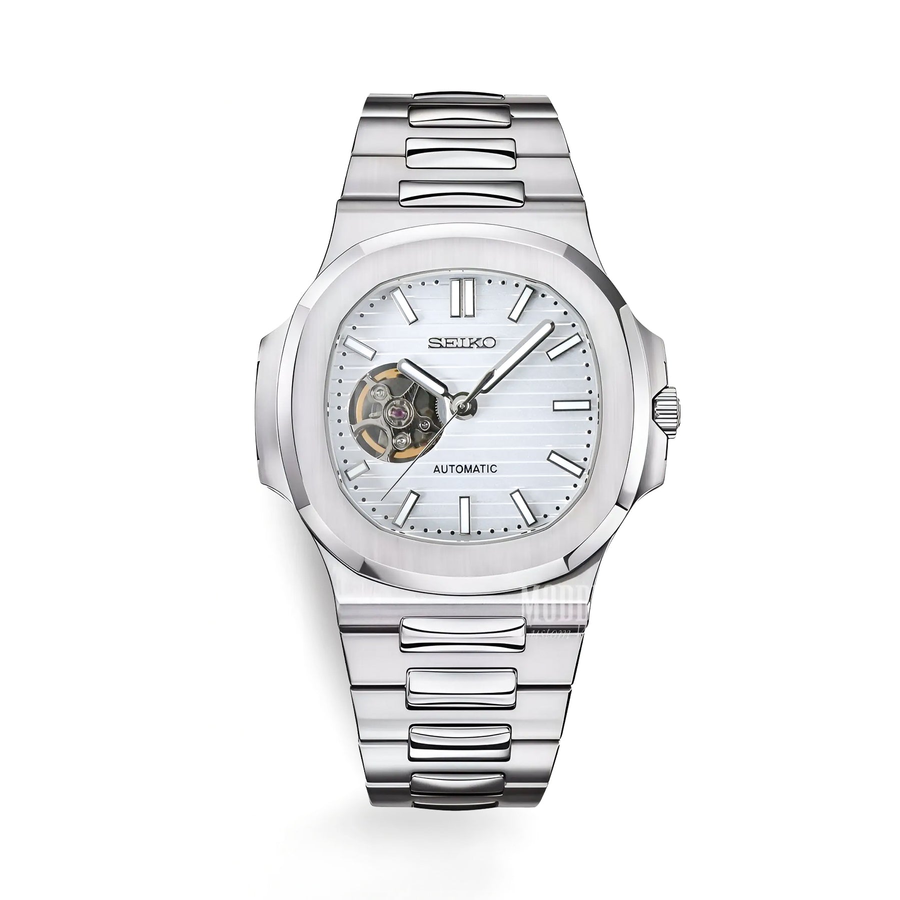 Square Striped White