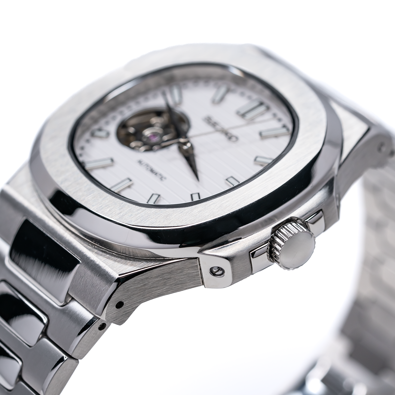 Square Striped White